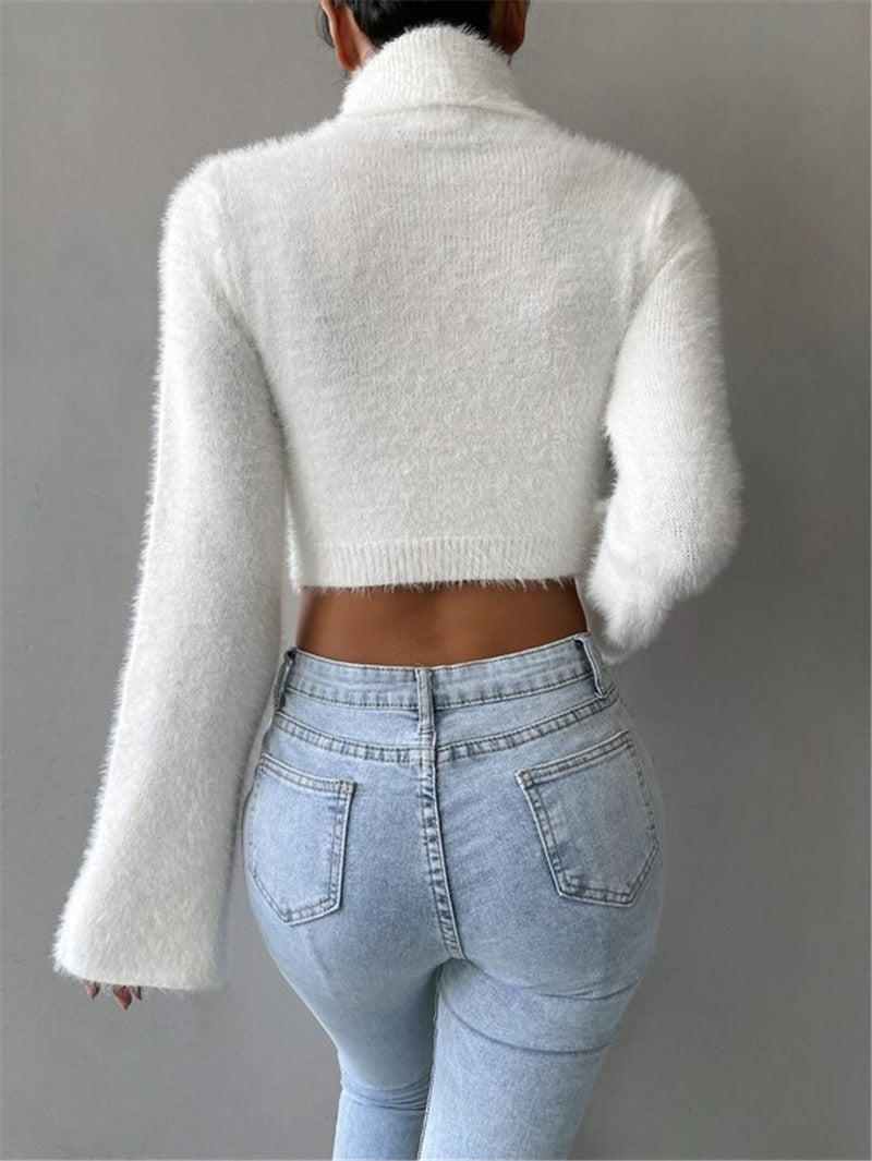 Eleganter Rollkragenpullover für Damen